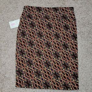 NWT Lularoe Cassie Pencil Skirt Lightweight Stretch Size M 10-12